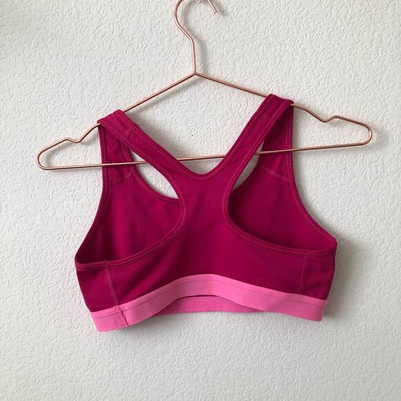 Nike Dri-Fit snake print logo pink fuchsia magenta racerback sports bra - Picture 5 of 7